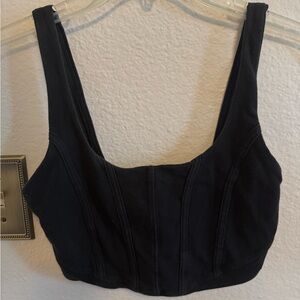 Forever 21 Black Structured Cropped Bralette